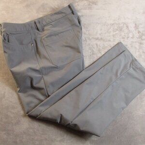 Lululemon ABC Chino Trouser Pant Men 32x29 Gray Classic Fit Warpstrem Athleisure